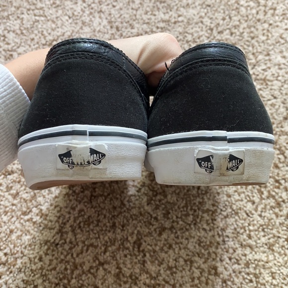 Black Leather Vans - Picture 4 of 7